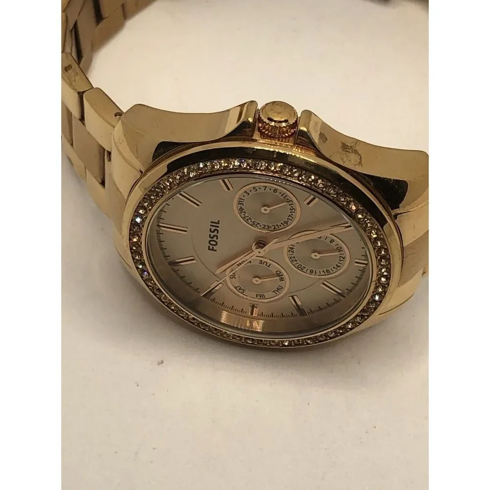 Fossil BQ3316 Women's Stainless Steel Analog Rose Gold Dial Quartz Watch OP437